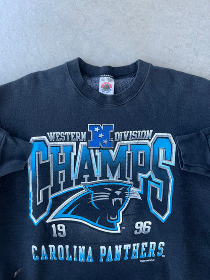 1996 Carolina Panthers Division Champs Crewneck [L]