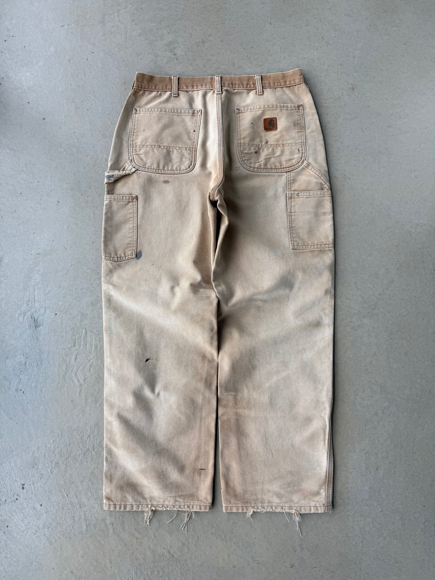 90’s Carhartt Faded Tan Work Pants [34x31]