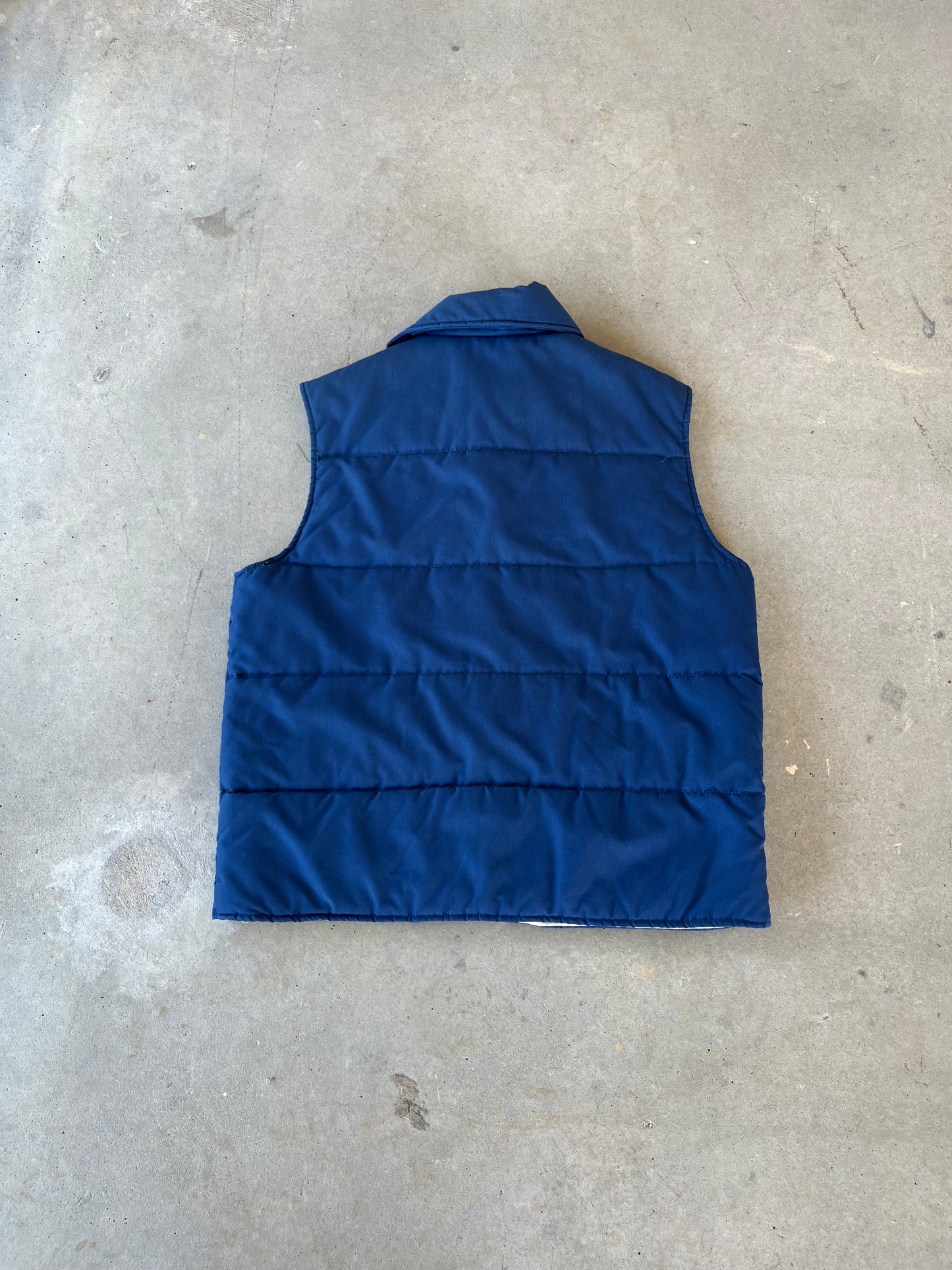 90’s Sears Blue Puffer Vest [L]