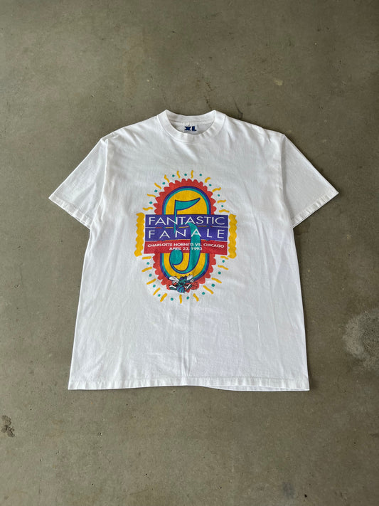 1993 Hornets vs. Bulls NBA Fan Night T-Shirt [XL]