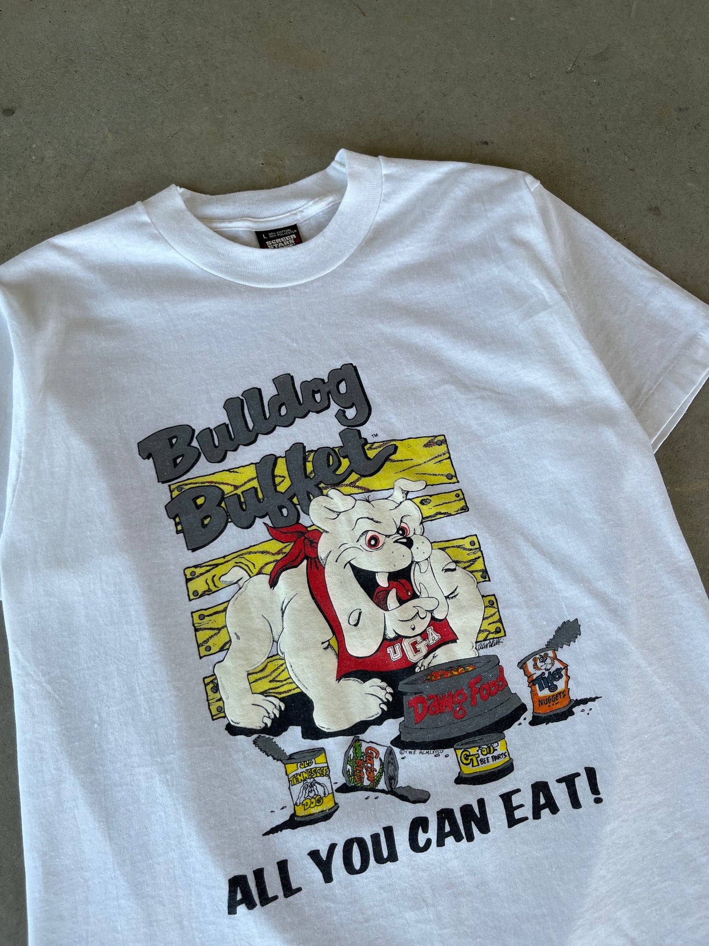 90’s Georgia Bulldogs Football T-Shirt [L]