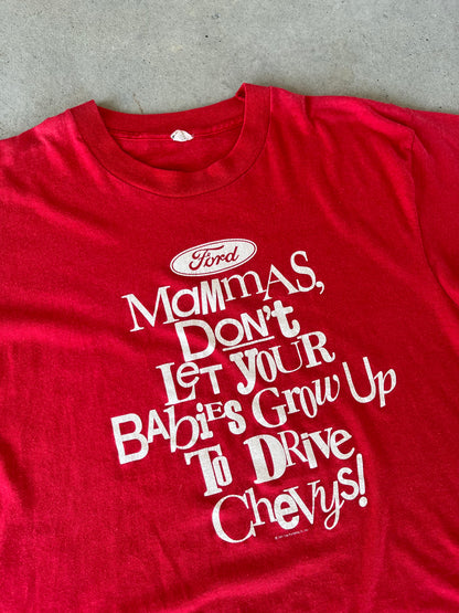 80’s Ford vs. Chevy Funny T-Shirt [L]