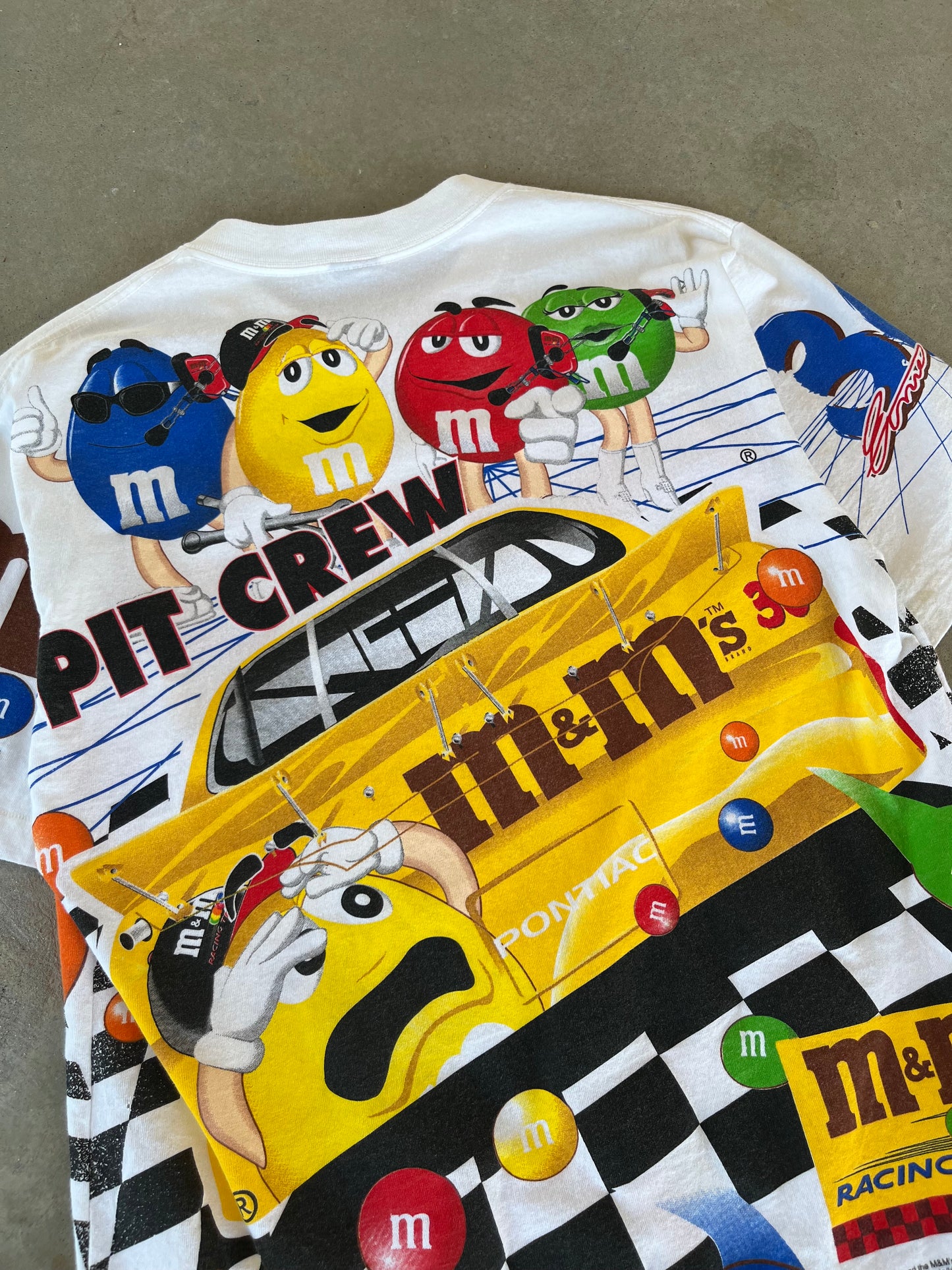 90’s Ernie Irvan M&M Nascar AOP T-Shirt [L]