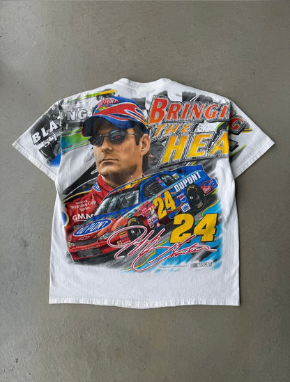 ‘01 Jeff Gordon Nascar AOP T-Shirt [L]