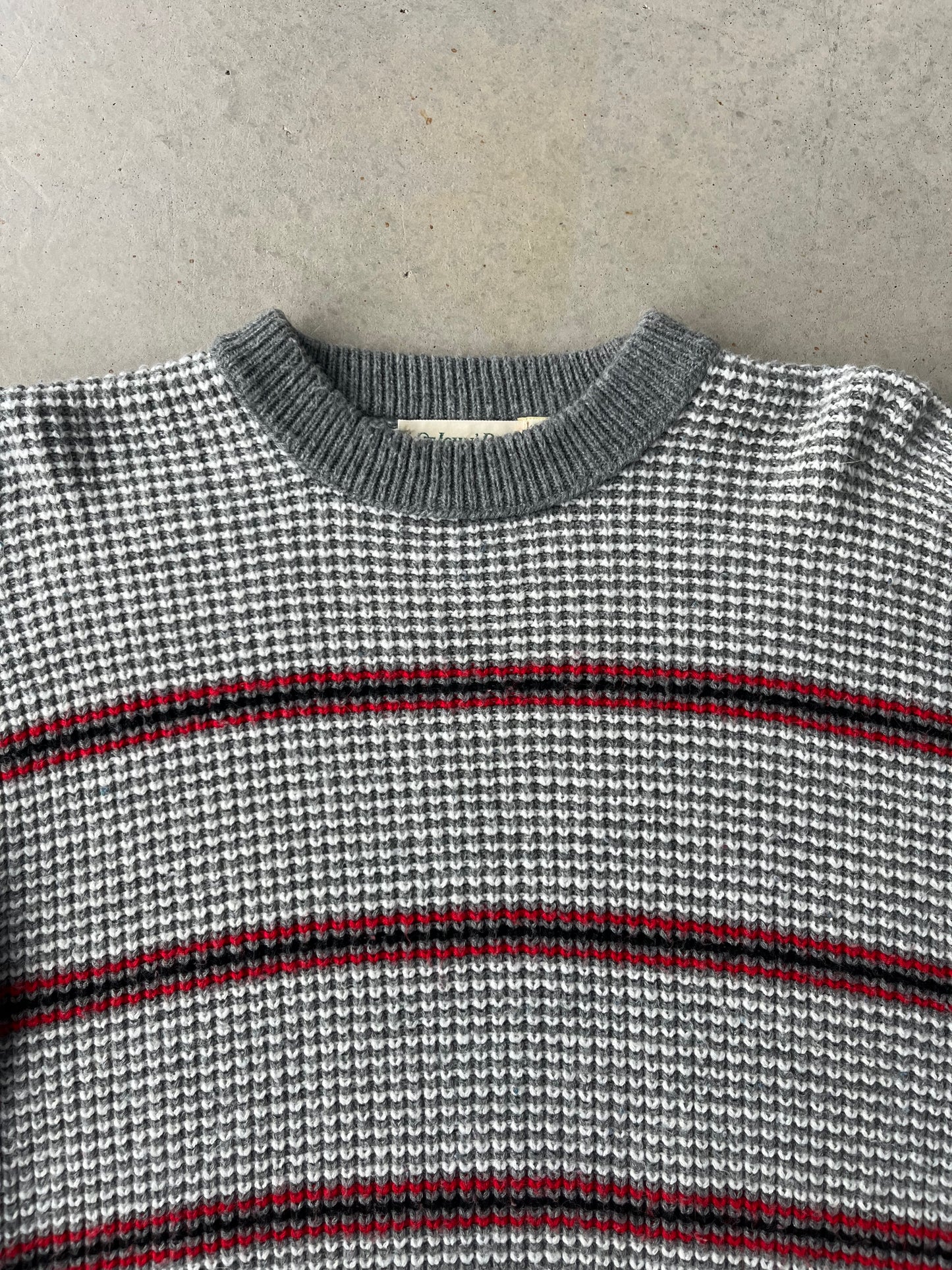 90s St. Johns Bay Striped Sweater [M]