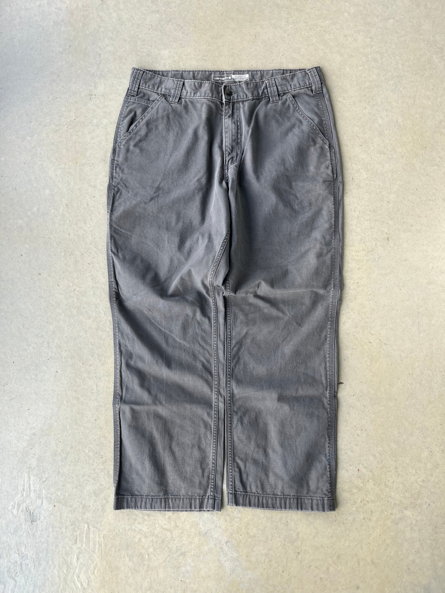 00’s Carhartt Gray Work Pants [36x30]