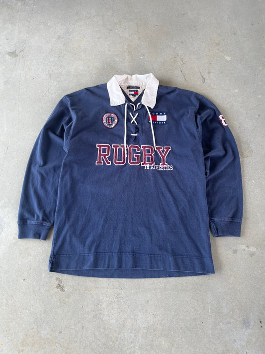 00’s Tommy Hilfiger Rugby Polo Long Sleeve [XL]