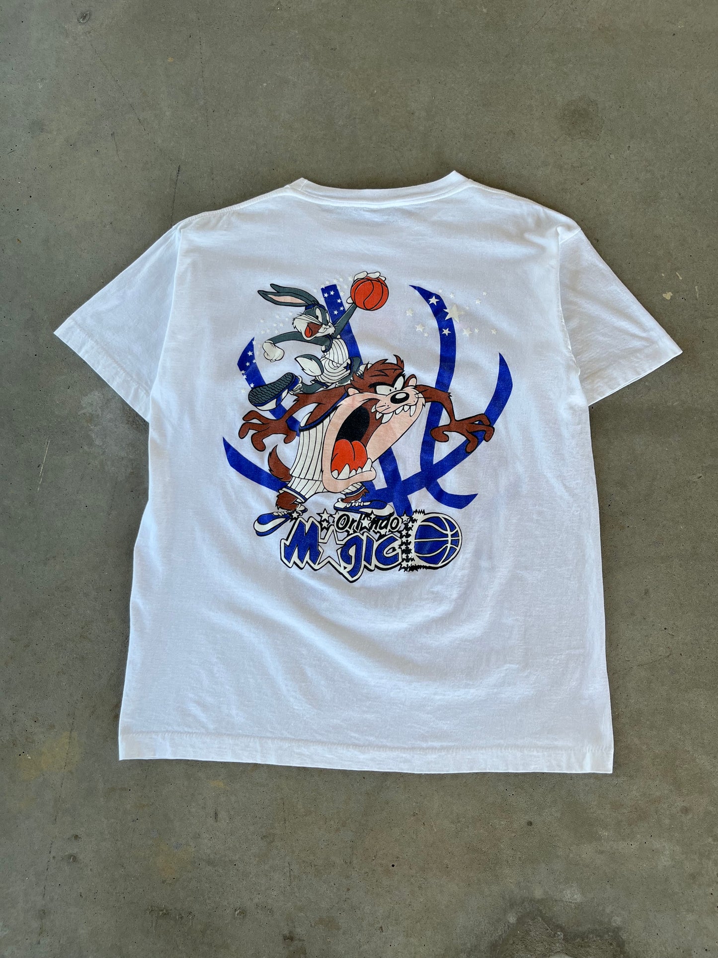 90’s Orlando Magic Looney Tunes Basketball T-Shirt [XL]