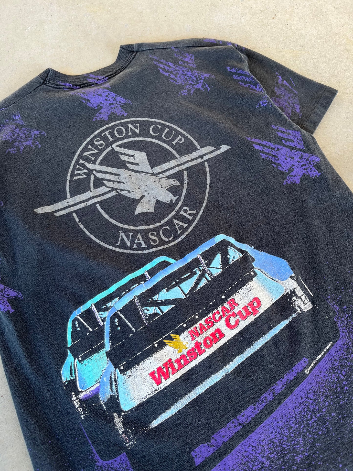 90’s Winston Cup Nascar AOP T-Shirt [XL]