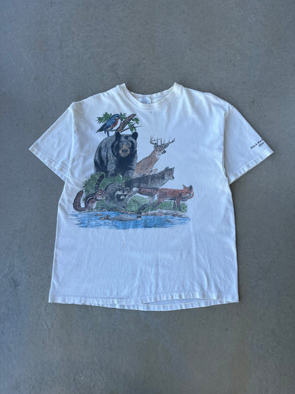 90s Wildlife Animal Nature T-Shirt [XL]