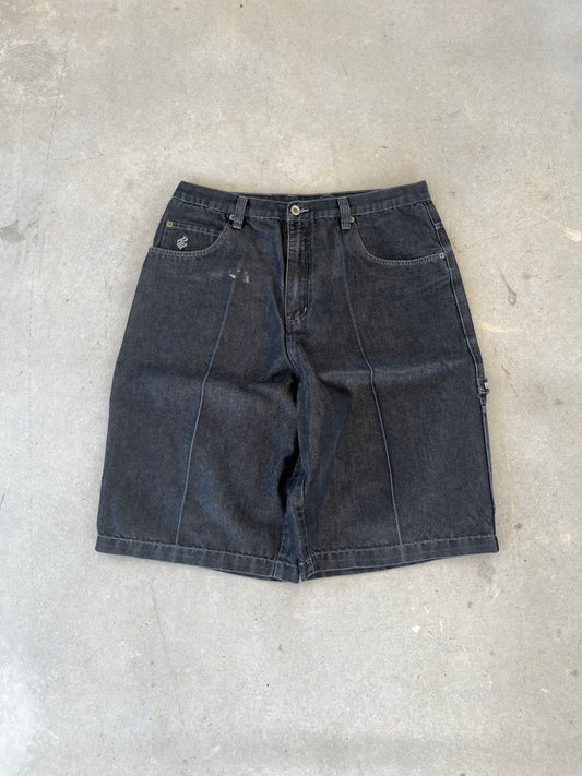 Y2K Black Rocawear Embroidered Baggy Shorts [35]