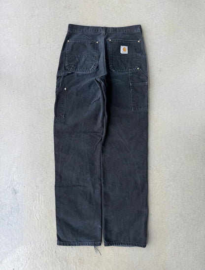 90’s Black Carhartt Double Knee Pants [31x34]