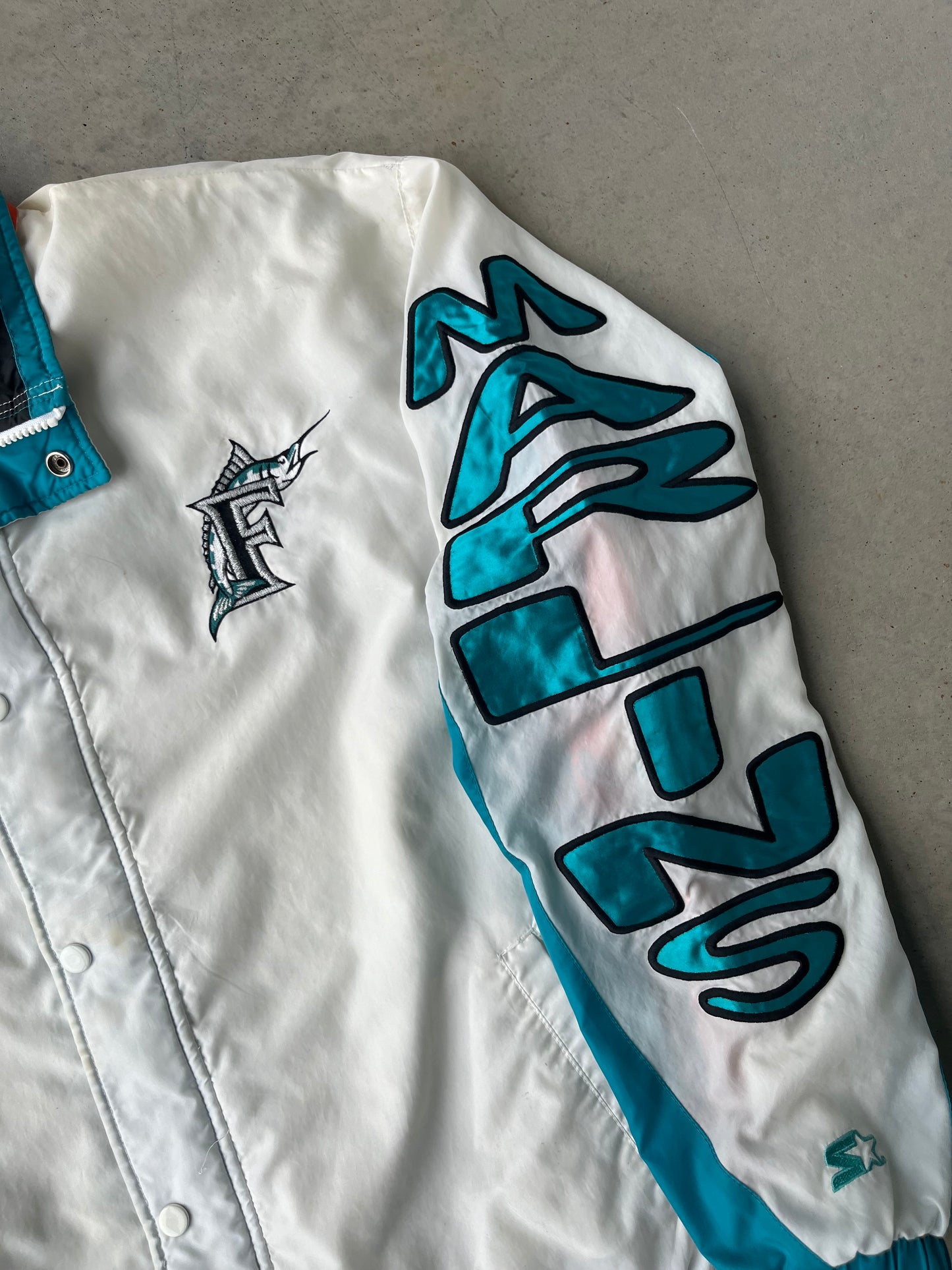 00s Florida Marlins MLB Starter Windbreaker Jacket [M]