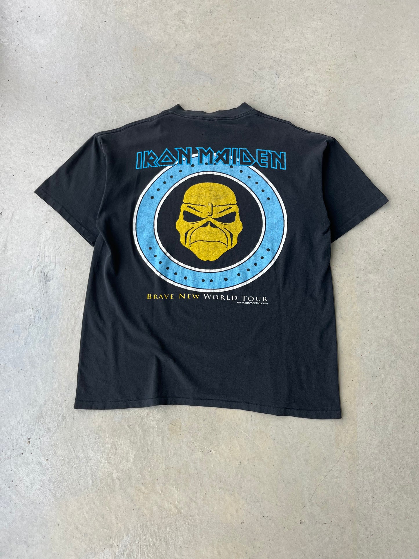 2000 Iron Maiden " Brave New World " Tour Band T Shirt [L]