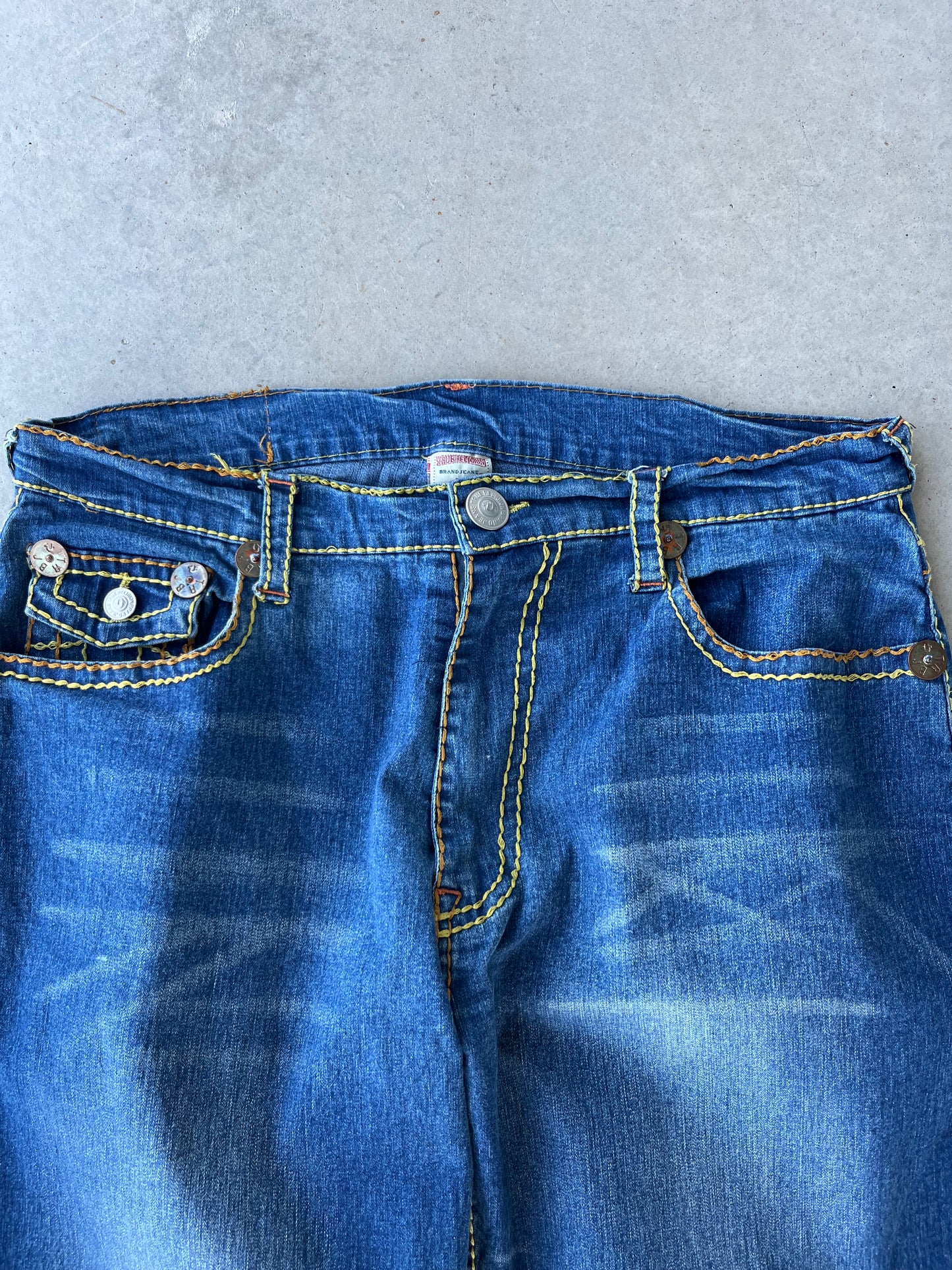 Y2K True Religion Stitched Jeans [36x34]