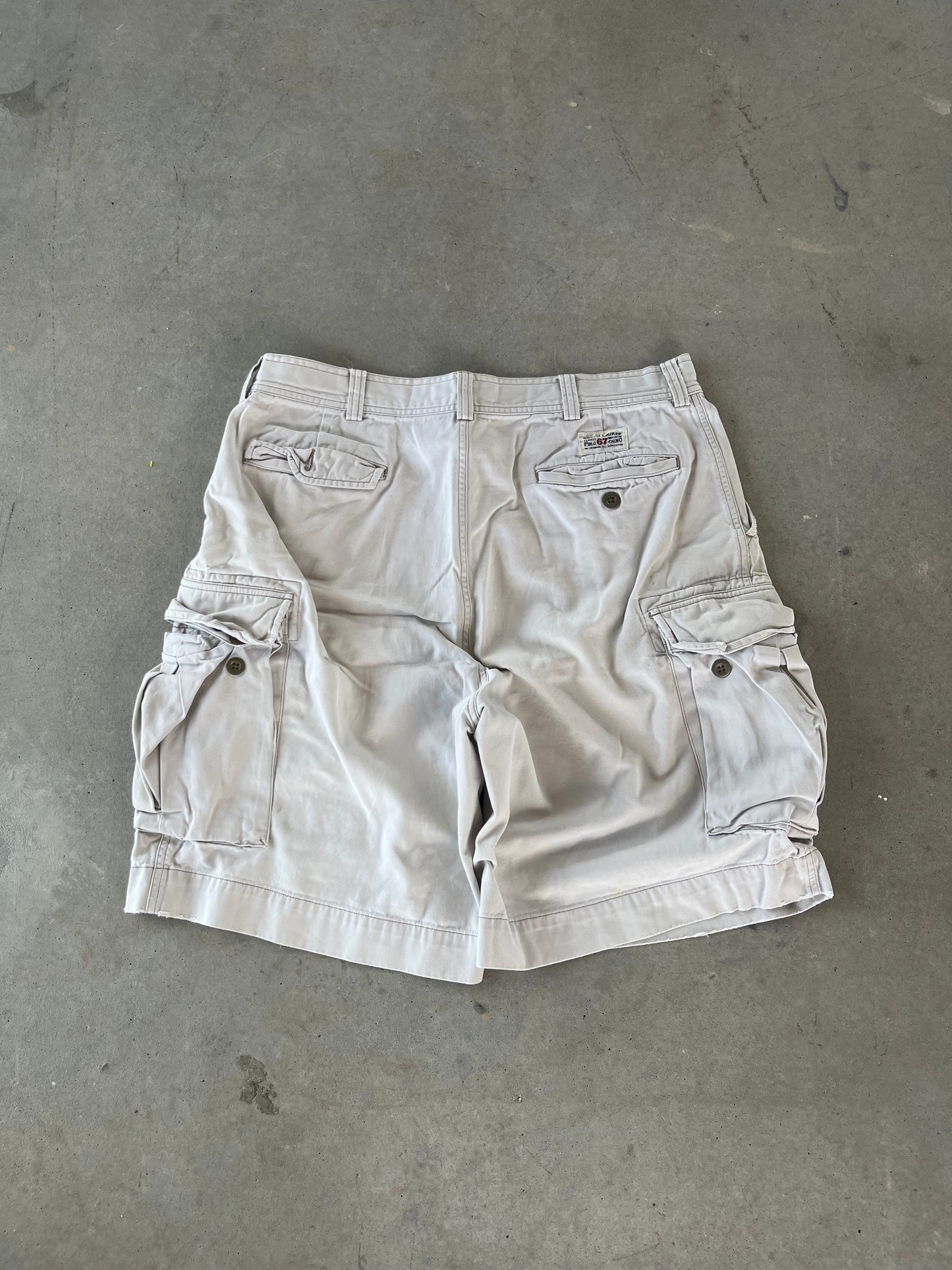 00’s Khaki Polo Ralph Lauren Cargo Chino Shorts [36]