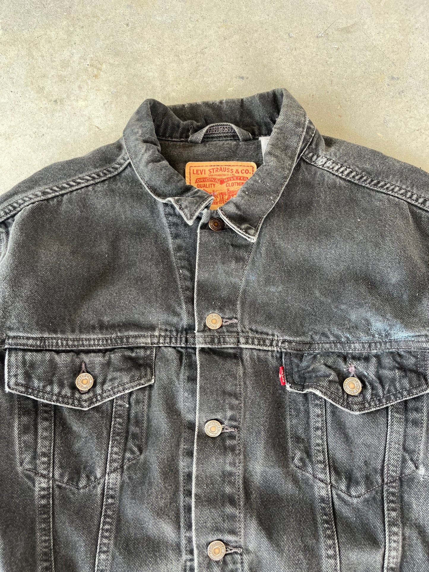 00’s Levi’s Black Denim Jean Jacket [L]