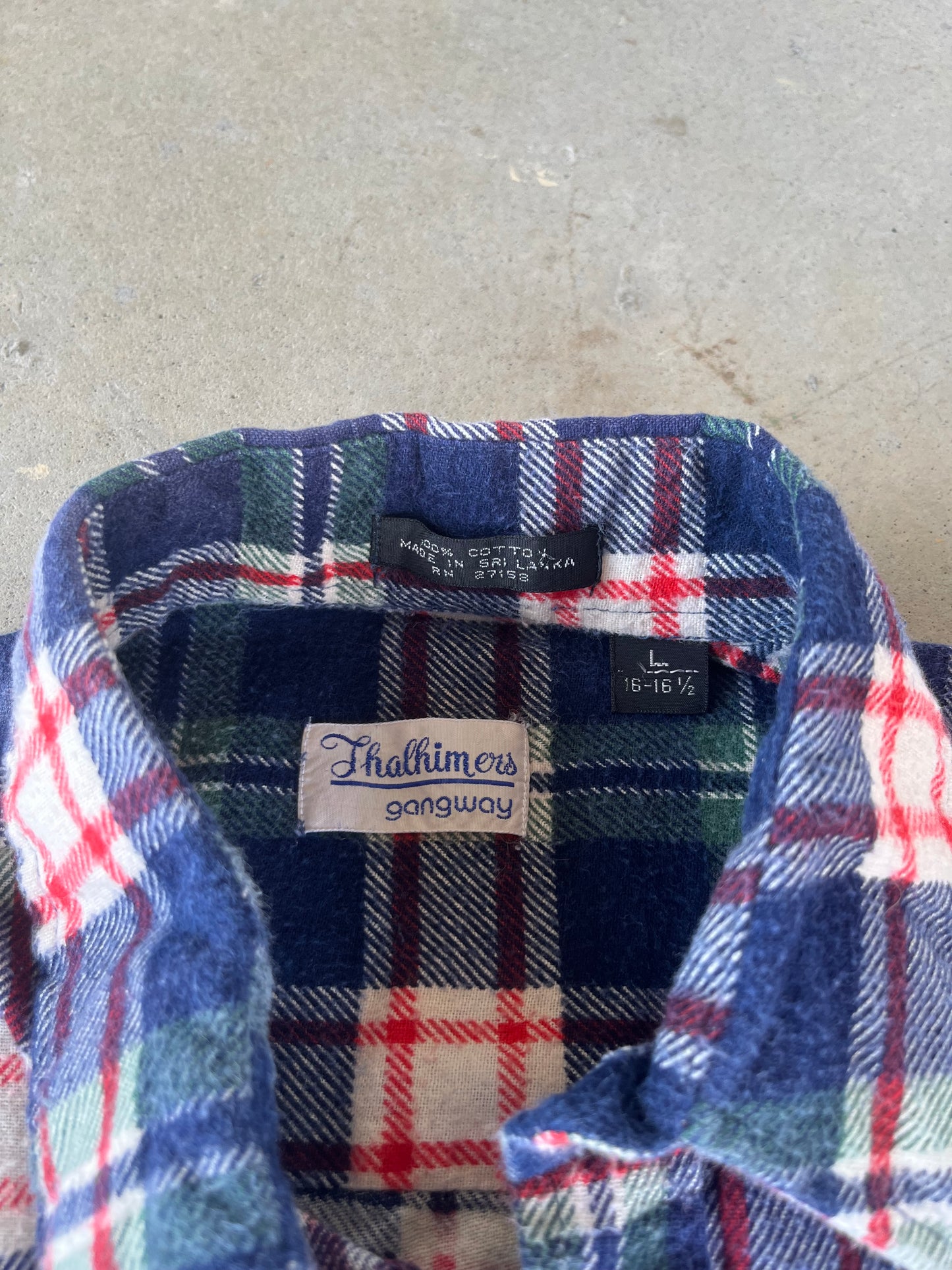 1980’s Cotton Plaid Flannel [M]