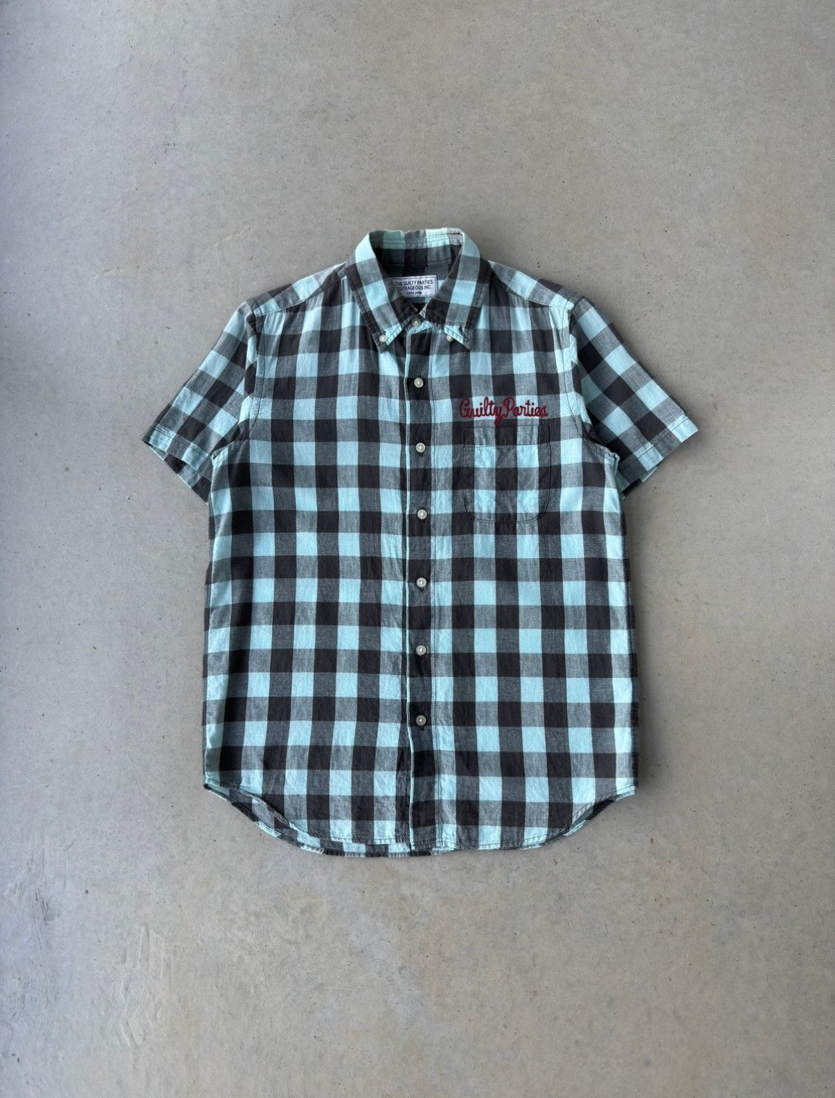 Guilty Parties “ Drunkards Dream, Rock Steady “ Button Up Shirt [M]