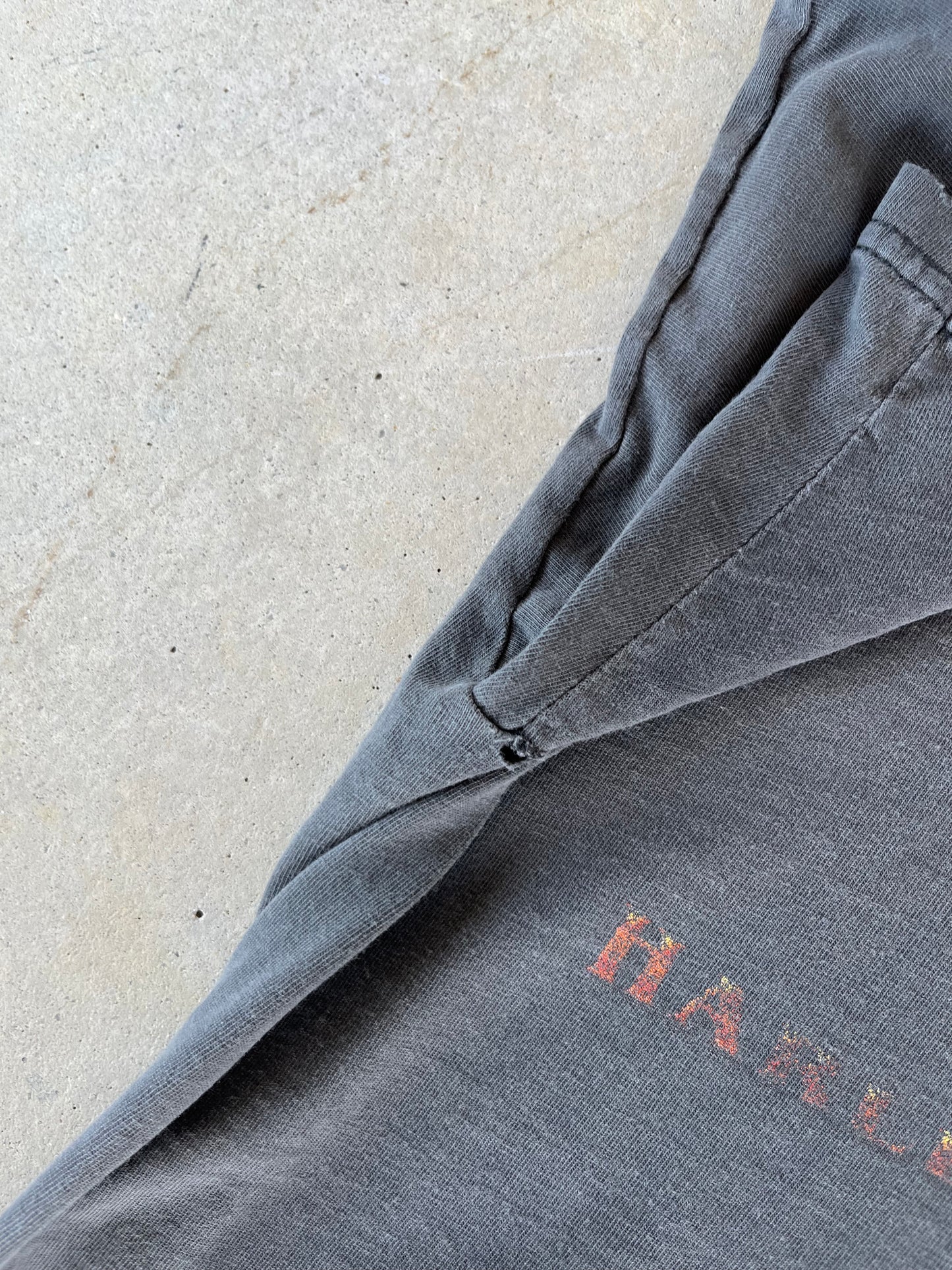 00’s Sun Faded Harley Davidson Concord, NC Flame T-Shirt [M]