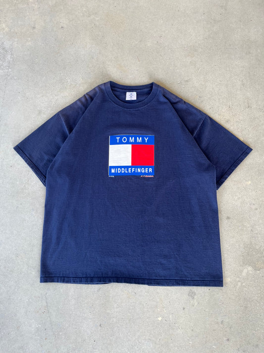 Vintage 90’s Tommy Hilfiger Bootleg T-Shirt [XL]