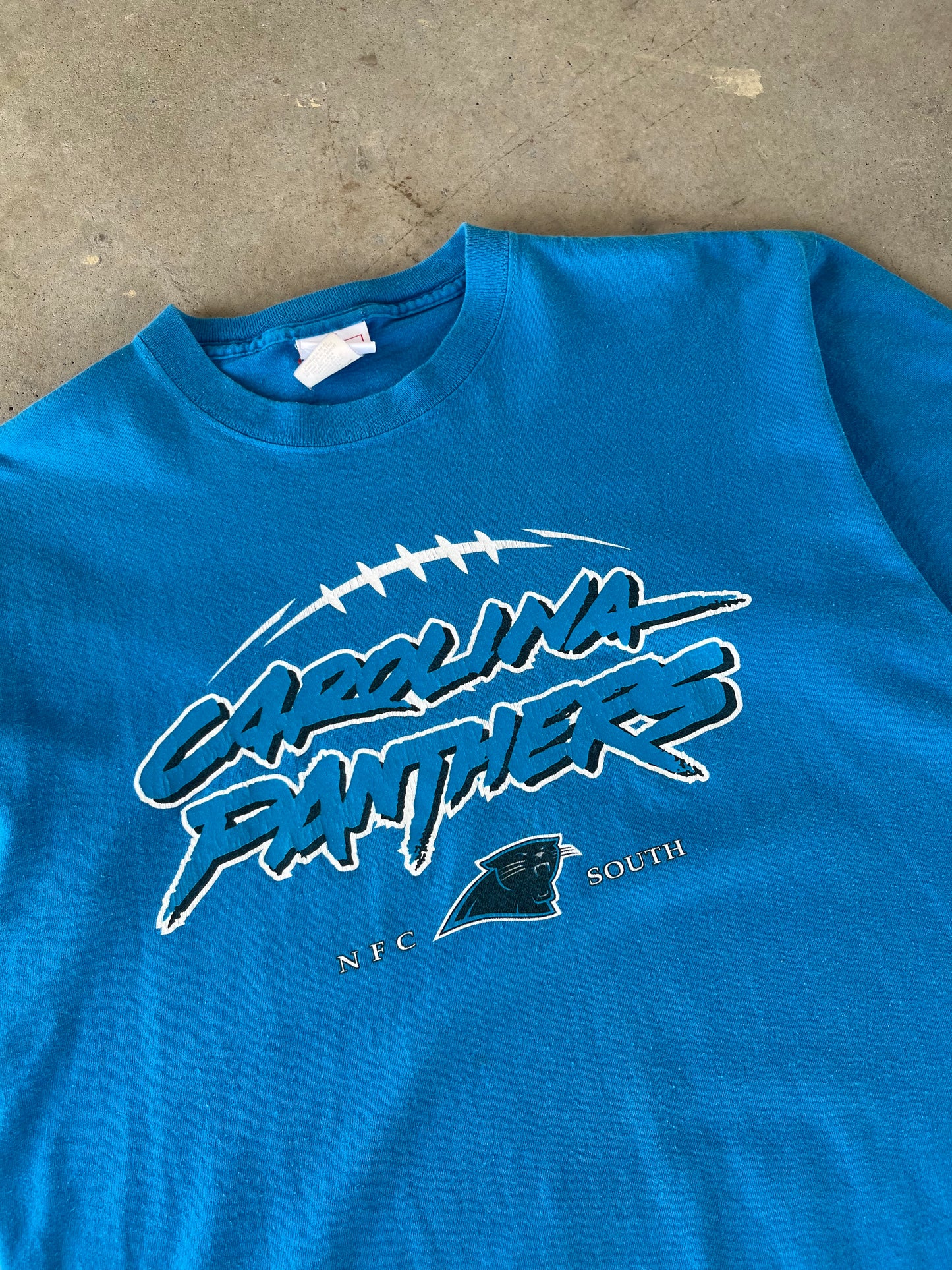 00’s Carolina Panthers Spellout T-Shirt [L]