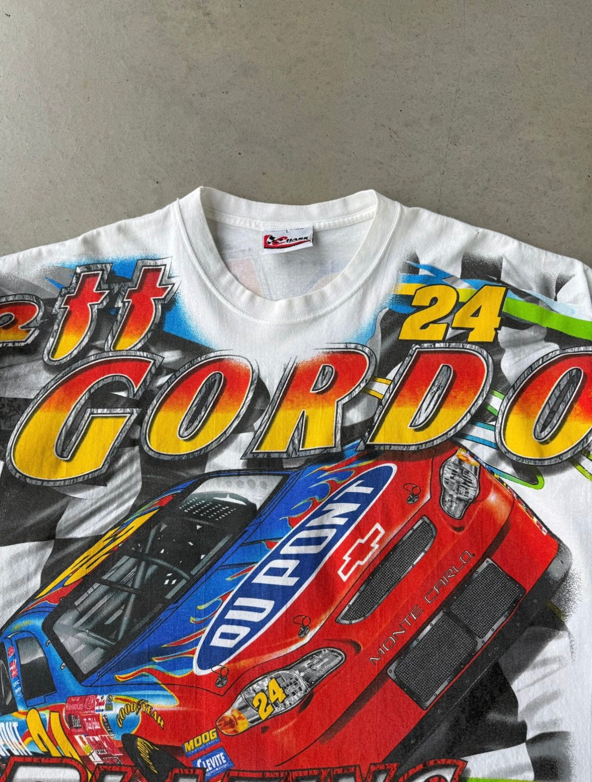 ‘01 Jeff Gordon Nascar AOP T-Shirt [L]