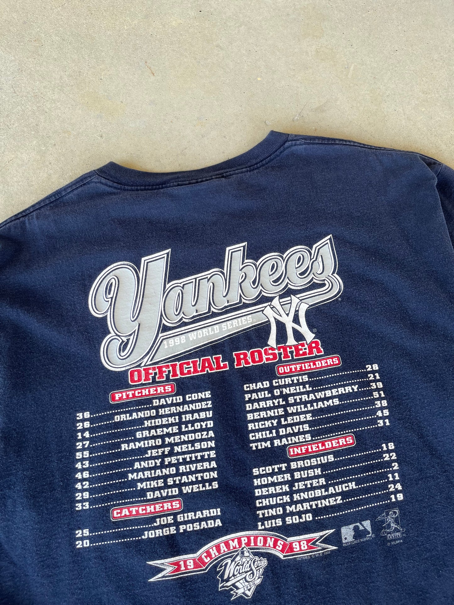 1998 New York Yankees World Series T-Shirt [XL]