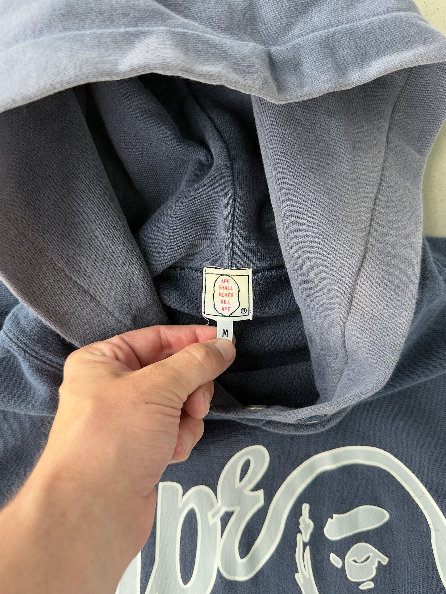 2000’s A Bathing Ape Bape Spellout Hoodie [M]