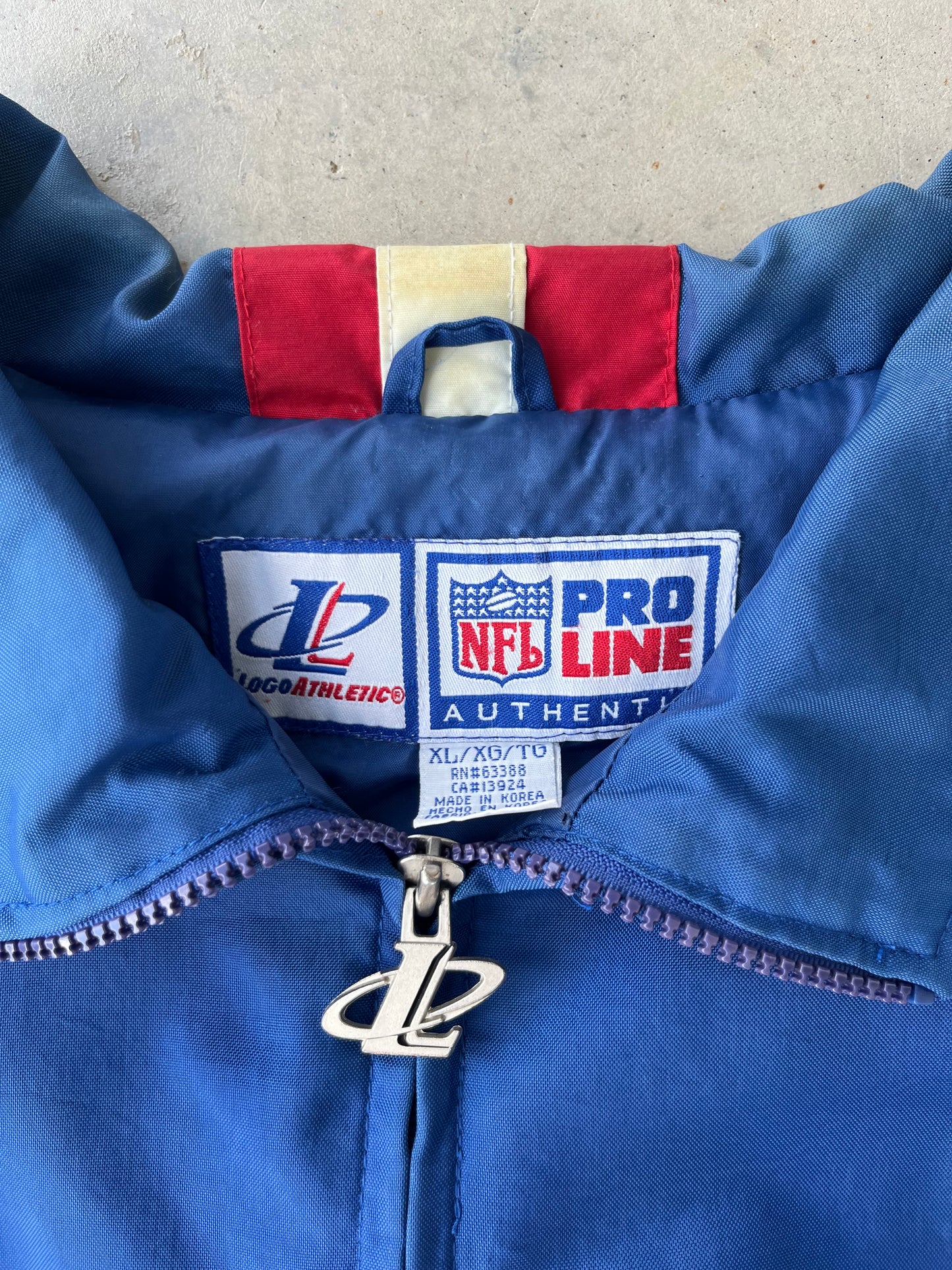 90's NY Giants Logo Athletic Windbreaker [L]