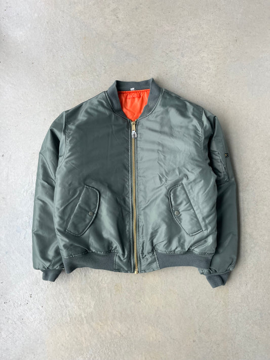 00s Reversible Military Bomber Jacket [XL]