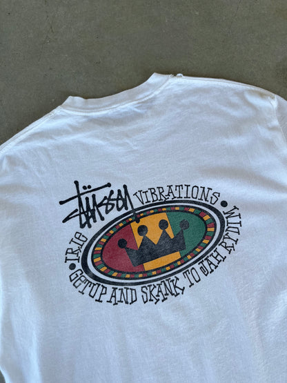 90’s Stussy Vibrations T-Shirt [XL]