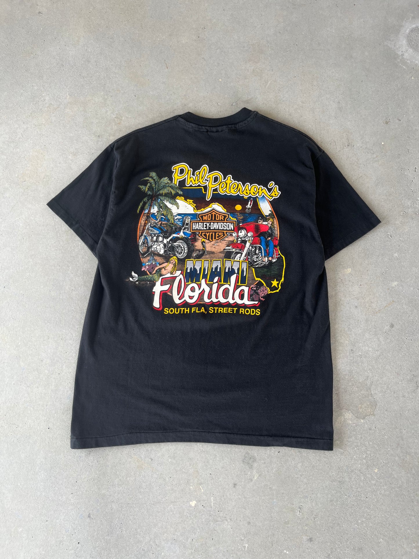 1992 Harley Davidson Miami, Florida T-Shirt [L]