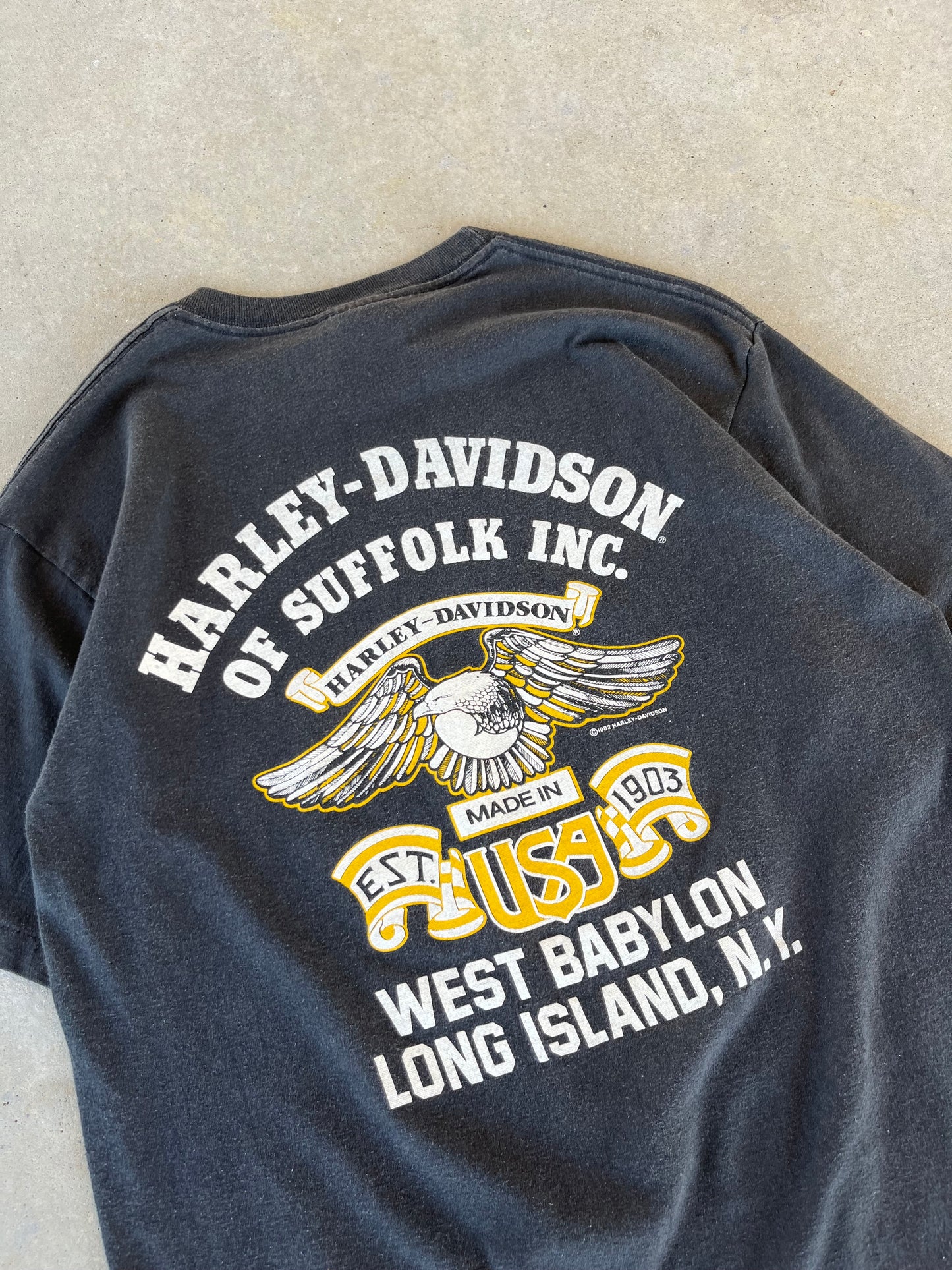 80’s Harley Davidson “The Eagle has Landed” T-Shirt [M]