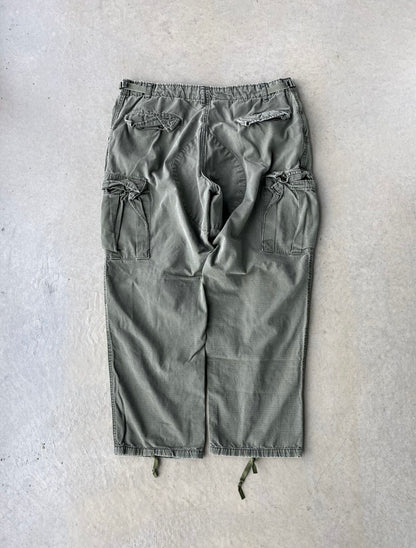 90’s Army Green Multi Pocket Military Pants [34x28]