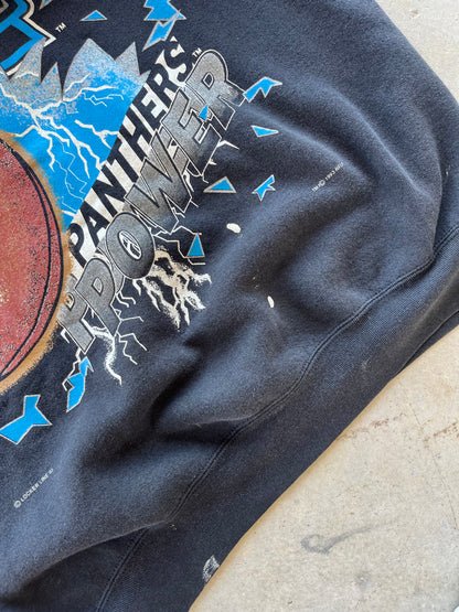 1993 Carolina Panthers Lightning Crewneck [XL]