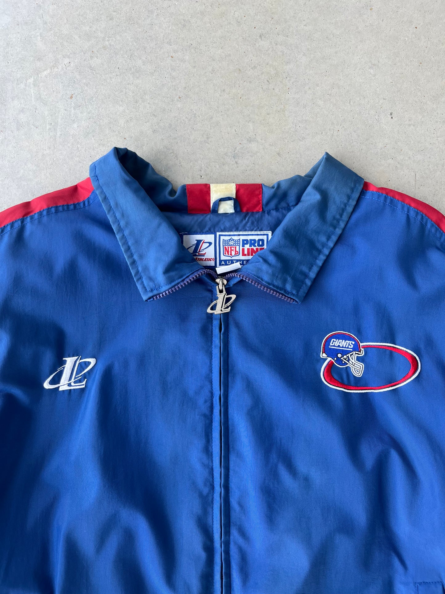 90's NY Giants Logo Athletic Windbreaker [L]