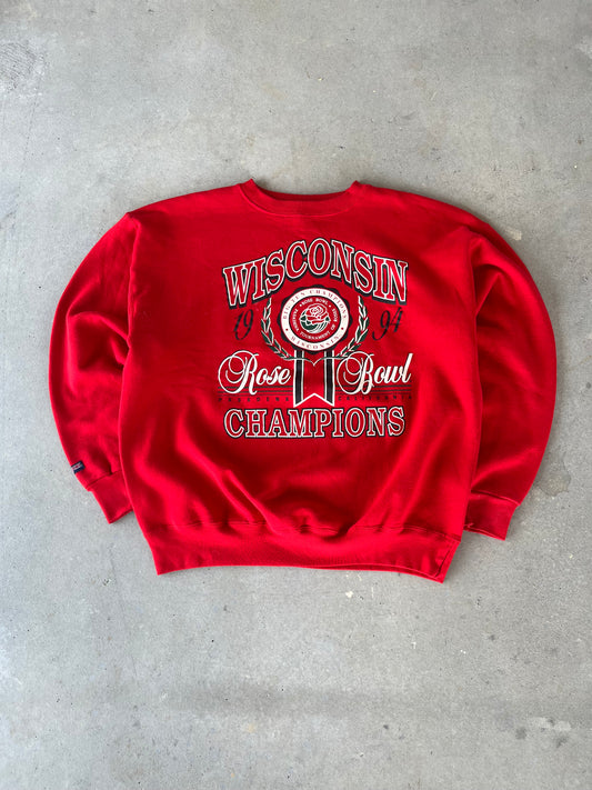1994 Wisconsin Univ. Rose Bowl Champions Crewneck [XXL]