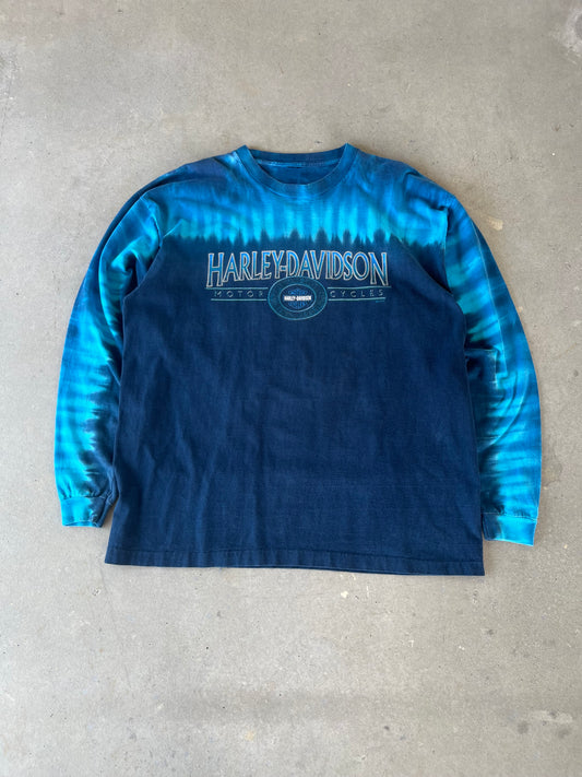 Y2K Harley Davidson Tie Dye Long Sleeve [XL]