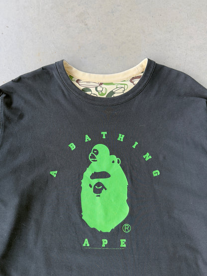 2000’s A Bathing Ape Baby Milo Camo Reversible Long Sleeve [XL]