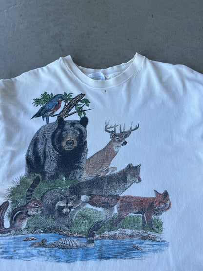 90s Wildlife Animal Nature T-Shirt [XL]