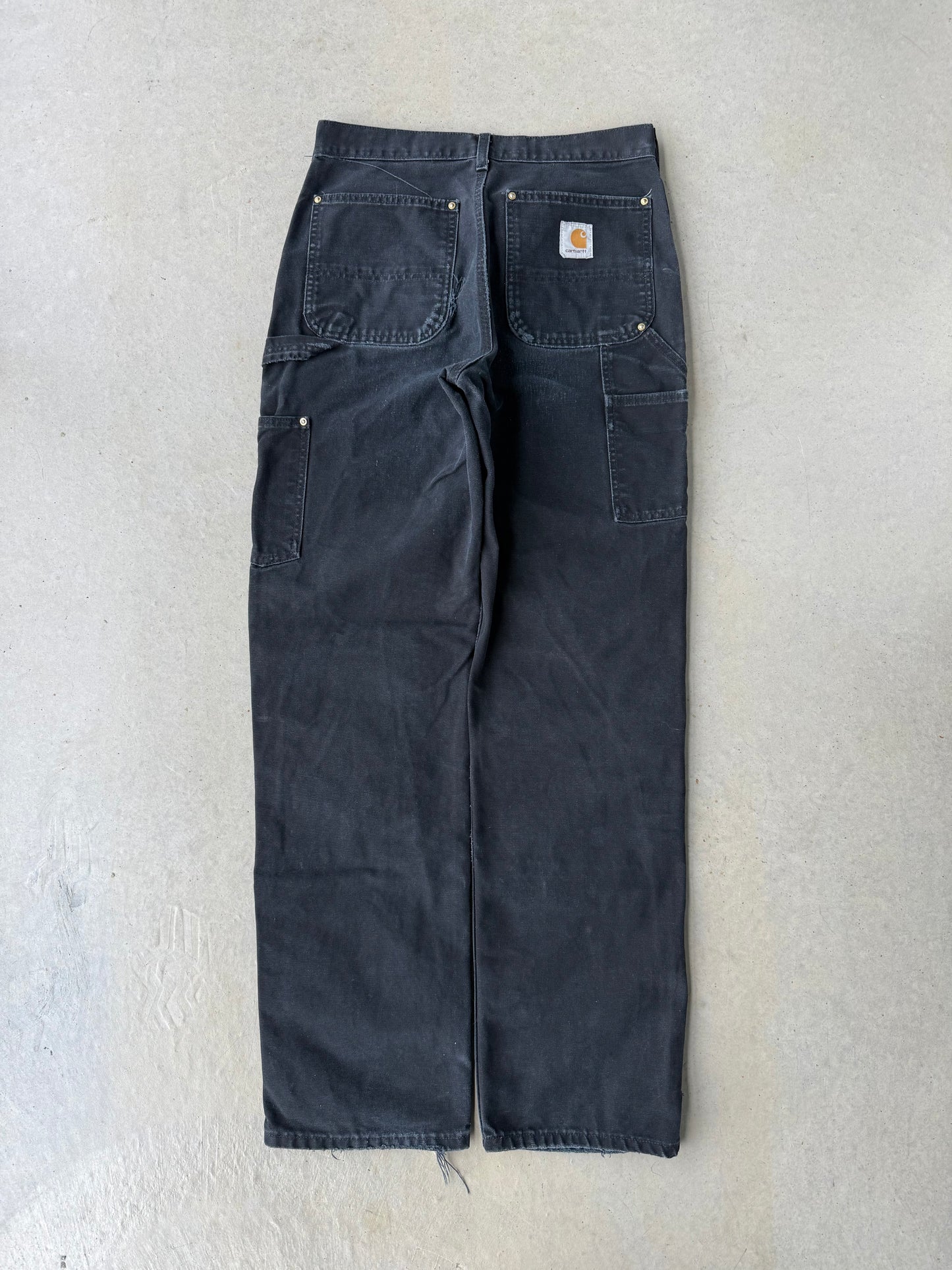 90’s Carhartt Double Knee Black Work Pants [31x34]