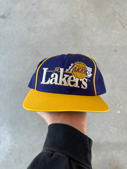 90’s LA Lakers The Game Striped Hat