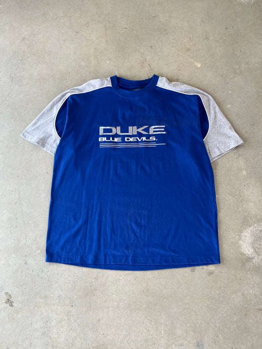 00’s Duke Blue Devils Embroidered T-Shirt [XL]