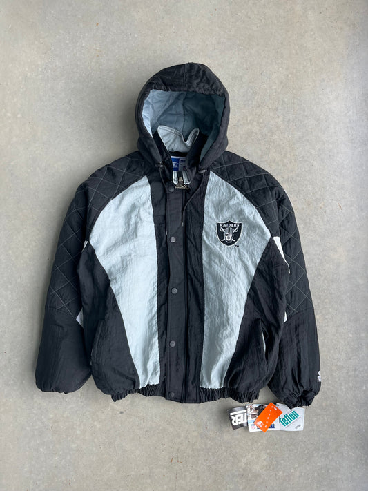 90's Oakland Raiders Starter Jacket [XL]