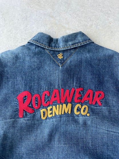 Y2K Denim Rocawear Embroidered Jacket [XXL]