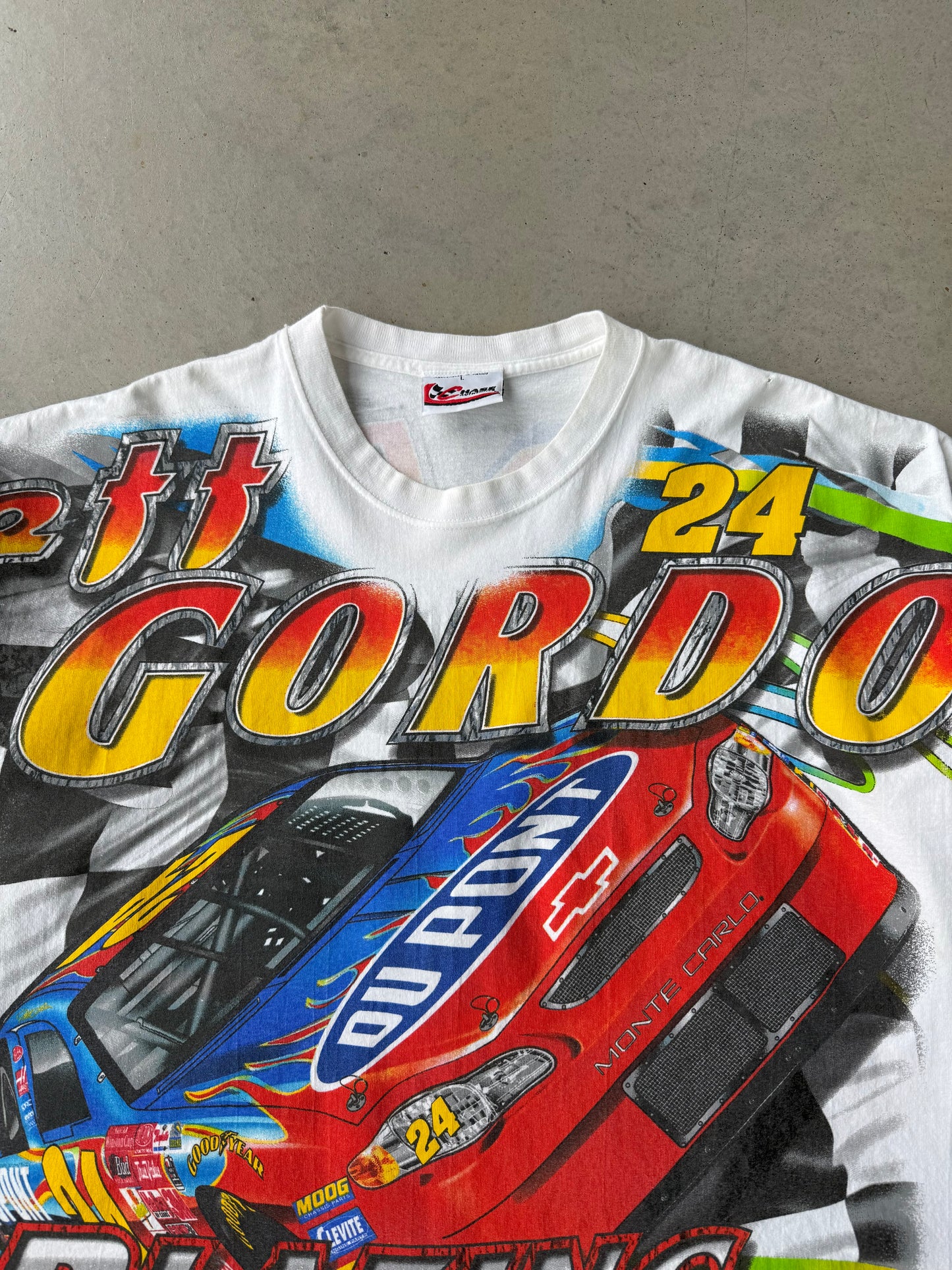 ‘01 Jeff Gordon Nascar AOP T-Shirt [L]