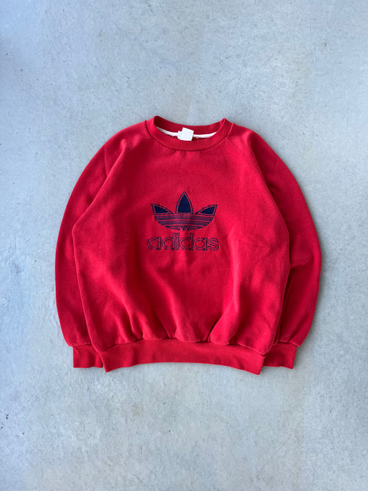 90s Adidas Logo Crewneck [L]