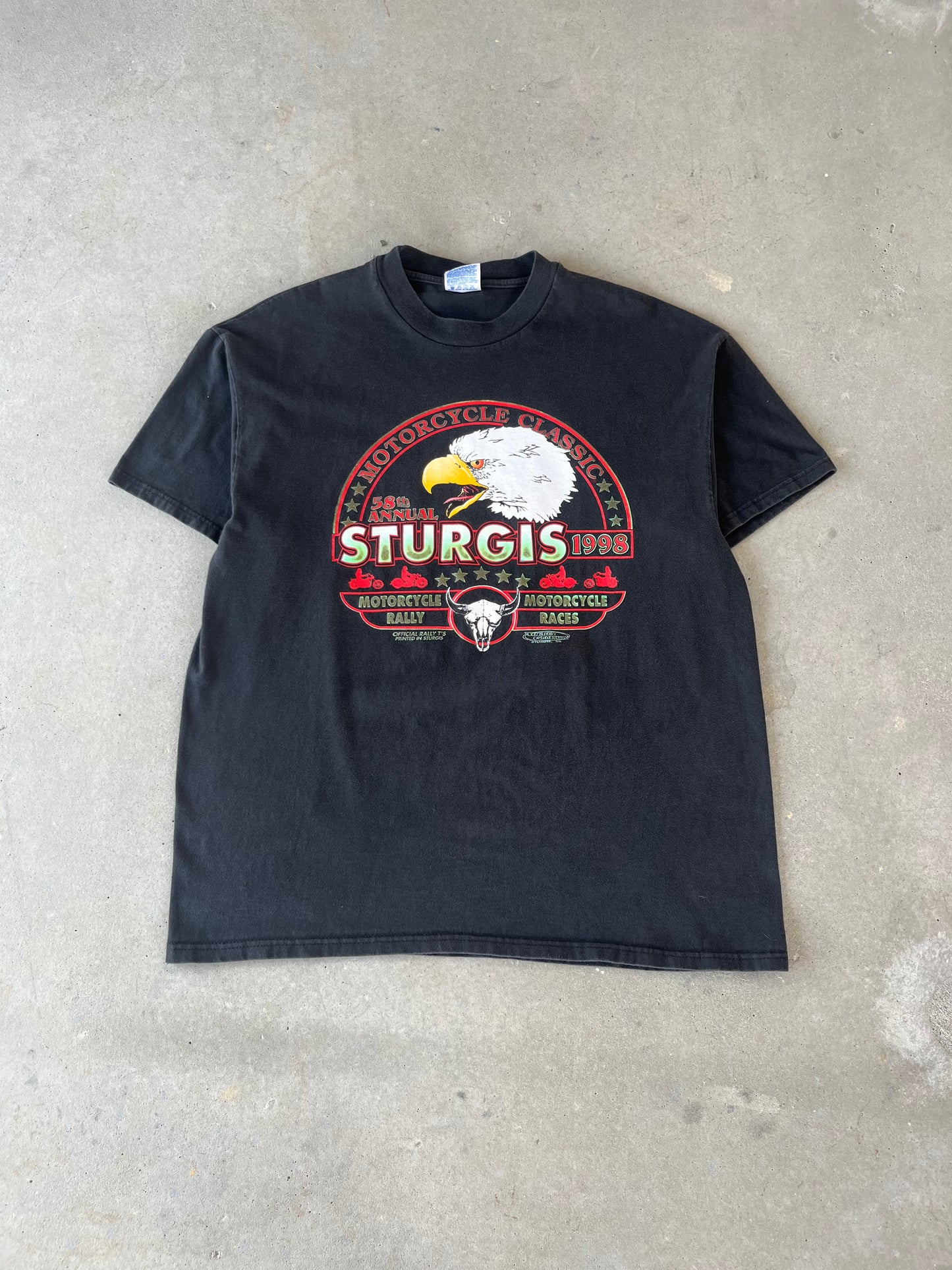 1998 Sturgis Bike Rally Christmas Style T-Shirt [XL]