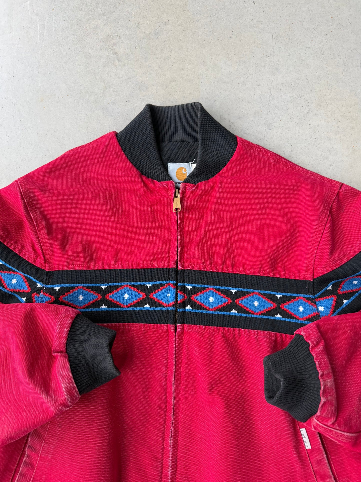 90’s Carhartt Aztec Santa Fe Red Jacket [L]